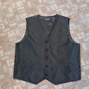 Lorenzo Formal Black Vest Men's Vest Size Large
